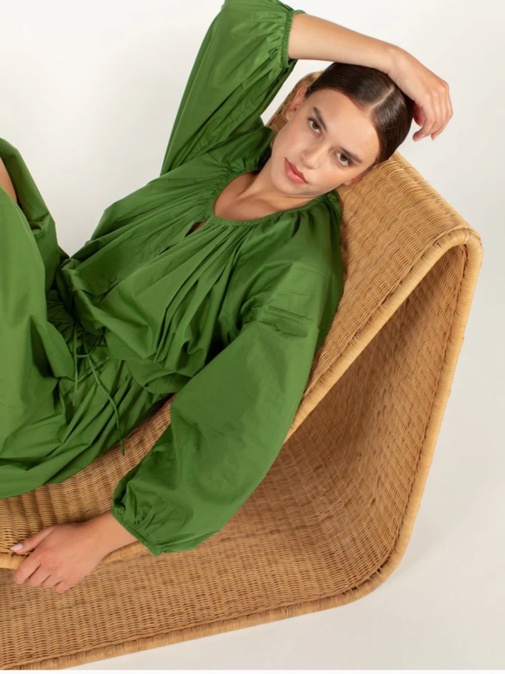 Mikoh Nea Dress is verdant green